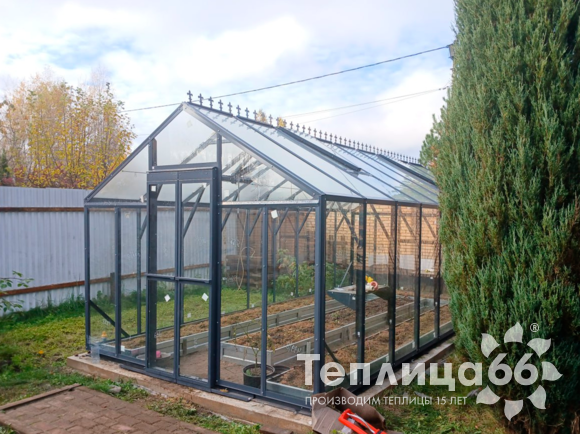 Теплица Гарденикс PRO (под стекло), ширина 3 м